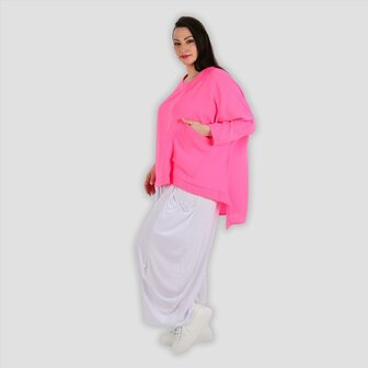 Wijde tuniek/shirt Marcy fuchsia