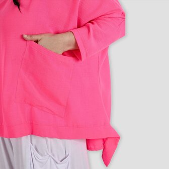 Wijde tuniek/shirt Marcy fuchsia