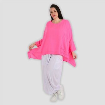 Wijde tuniek/shirt Marcy fuchsia