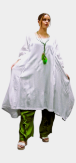 Witte jurk100% katoen 