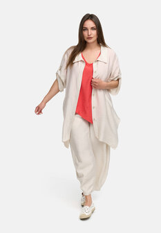 Kekoo lange blouse Ibiza champagne