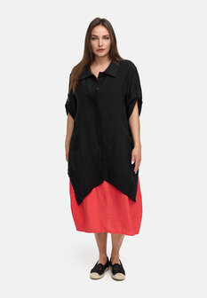 nakijken Kekoo lange blouse Ibiza zwart