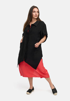 nakijken Kekoo lange blouse Ibiza zwart