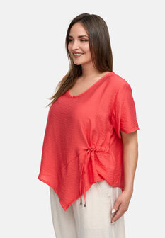 Kekoo asymmetrische tuniek Ibiza rood