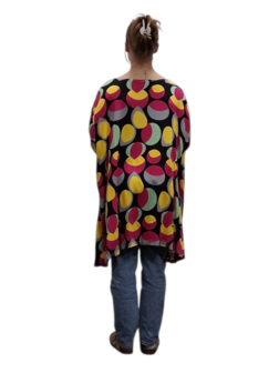 Zomerjas-blouse Maria in A-vorm van zachte linnenlook kwaliteit