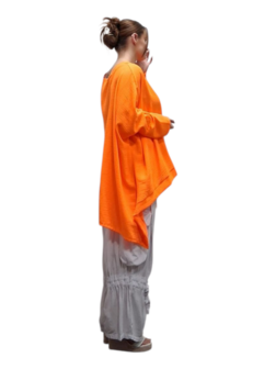 Wijde tuniek/shirt Marcy neonoranje