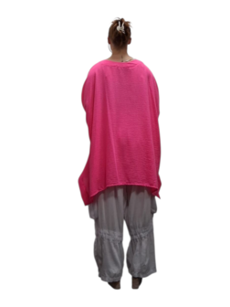 Wijde tuniek/shirt Marcy fuchsia