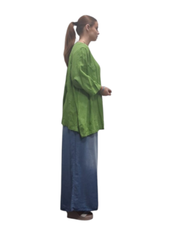 Shirt-groen-A-lijn-100-cotton