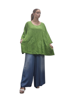 Shirt-groen-A-lijn-100-cotton