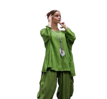 Shirt-groen-A-lijn-100-cotton