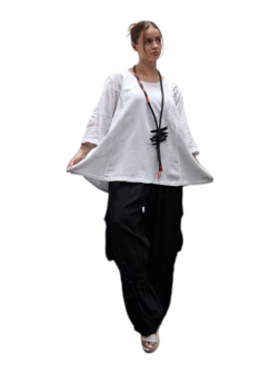 Shirt-A-lijn-100%-cotton-wit 