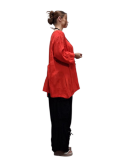 Shirt-rood-A-lijn-100-cotton