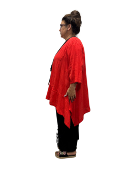 Shirt-A-lijn-100%-cotton rood