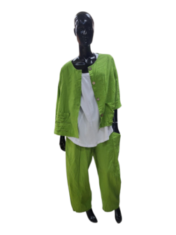 Jasje/vest groen met knoopsluiting