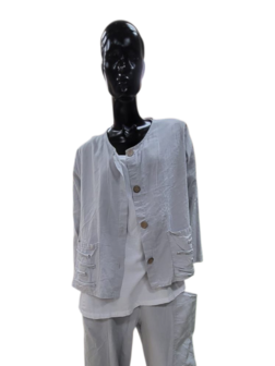 Jasje/vest grijs met knoopsluiting