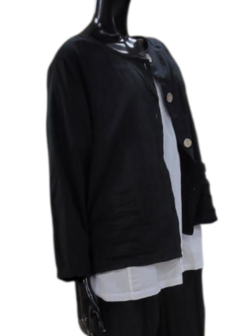 Jasje/vest zwart met knoopsluiting