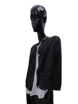 Jasje/vest zwart met knoopsluiting