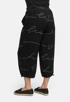 Kekoo broek patroon &#039;Serra&#039; zwart print