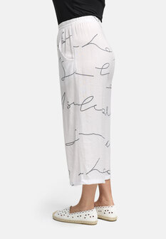 Kekoo broek patroon &#039;Serra&#039; wit print
