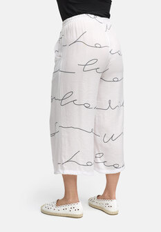 Kekoo broek patroon &#039;Serra&#039; wit print