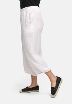 Kekoo Broek 7/8 Uni &#039;Serra&#039; wit