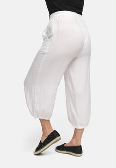 Kekoo Broek 7/8 Uni &#039;Serra&#039; wit