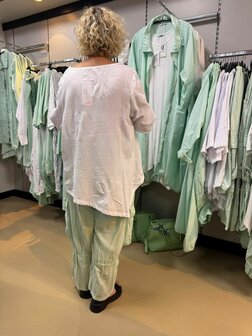 Shirt wit  A-lijn asymmetrisch