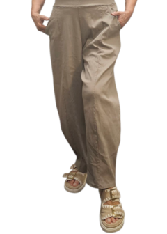  Broek greige stretch