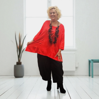 Shirt-rood-A-lijn-100-cotton