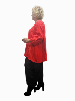 Shirt-rood-A-lijn-100-cotton
