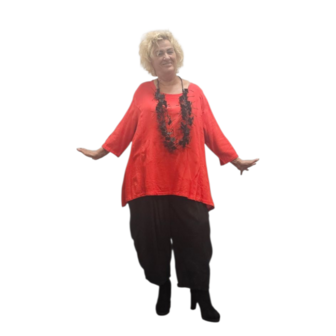 Shirt-rood-A-lijn-100-cotton