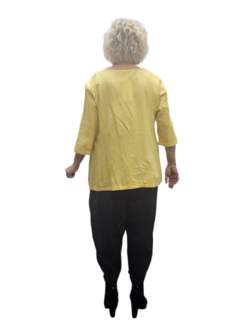 Shirt 100% cotton-geel-A-lijn