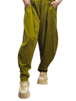 Aparte broek groen corduroy