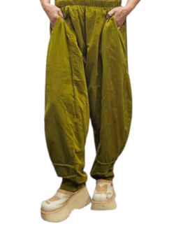Aparte broek groen corduroy