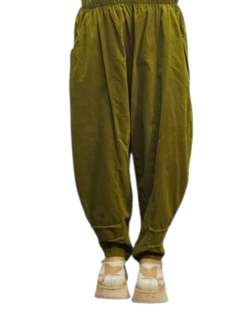 Aparte broek groen corduroy