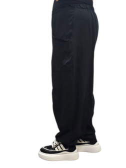Wijde broek zwart 100% cotton