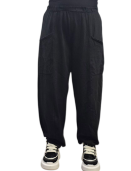 Wijde broek zwart 100% cotton
