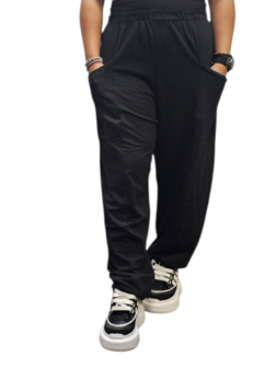 Wijde broek zwart 100% cotton
