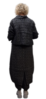 Kort jasje zwart stonewashed