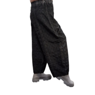 Aparte broek zwart stonewashed