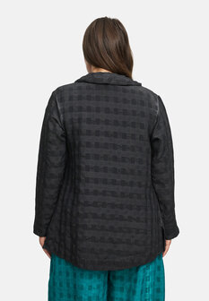 Leuk blouse - jasje zwart-stonewashed