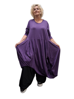 Aparte-ballonjurk/tuniek-purple