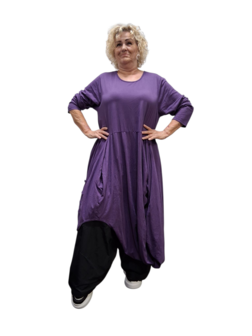 Aparte-ballonjurk/tuniek-purple