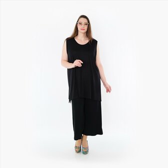 Mouwloze top Skye zwart