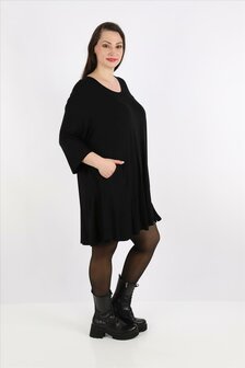 Basic Big shirt Skye zwart