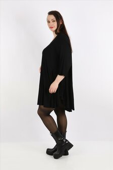 Basic Big shirt Skye zwart