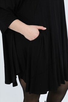 Basic Big shirt Skye zwart
