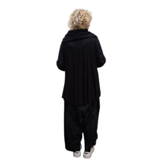 Ruim vallend shirt Prima zwart