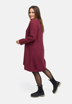 Lange tuniek steenrood