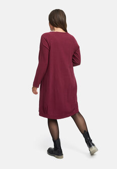 Lange tuniek steenrood